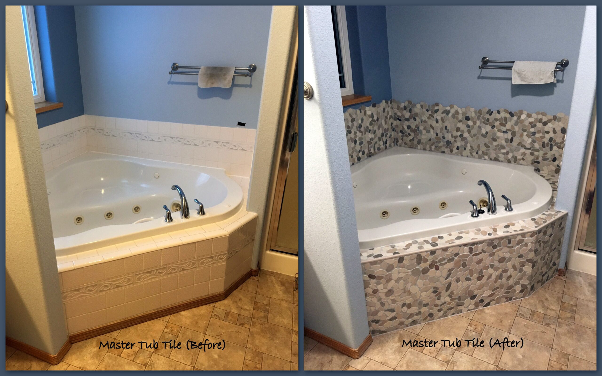 Master Bathroom Tile Backsplash - Keesler Construction & Remodeling